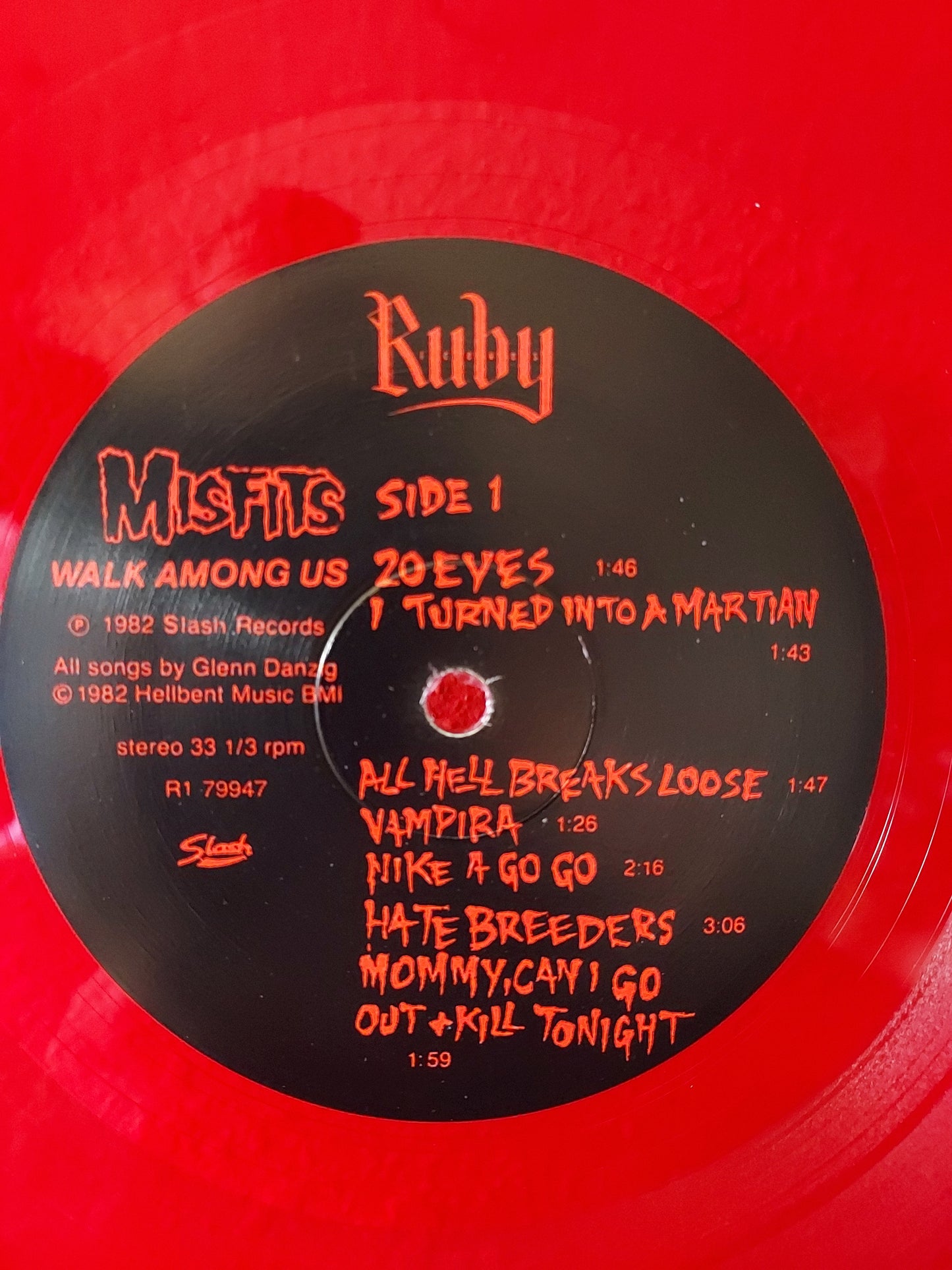 Misfits-Walk Among Us-Blood Red Vinyl-RSD issue-Limited