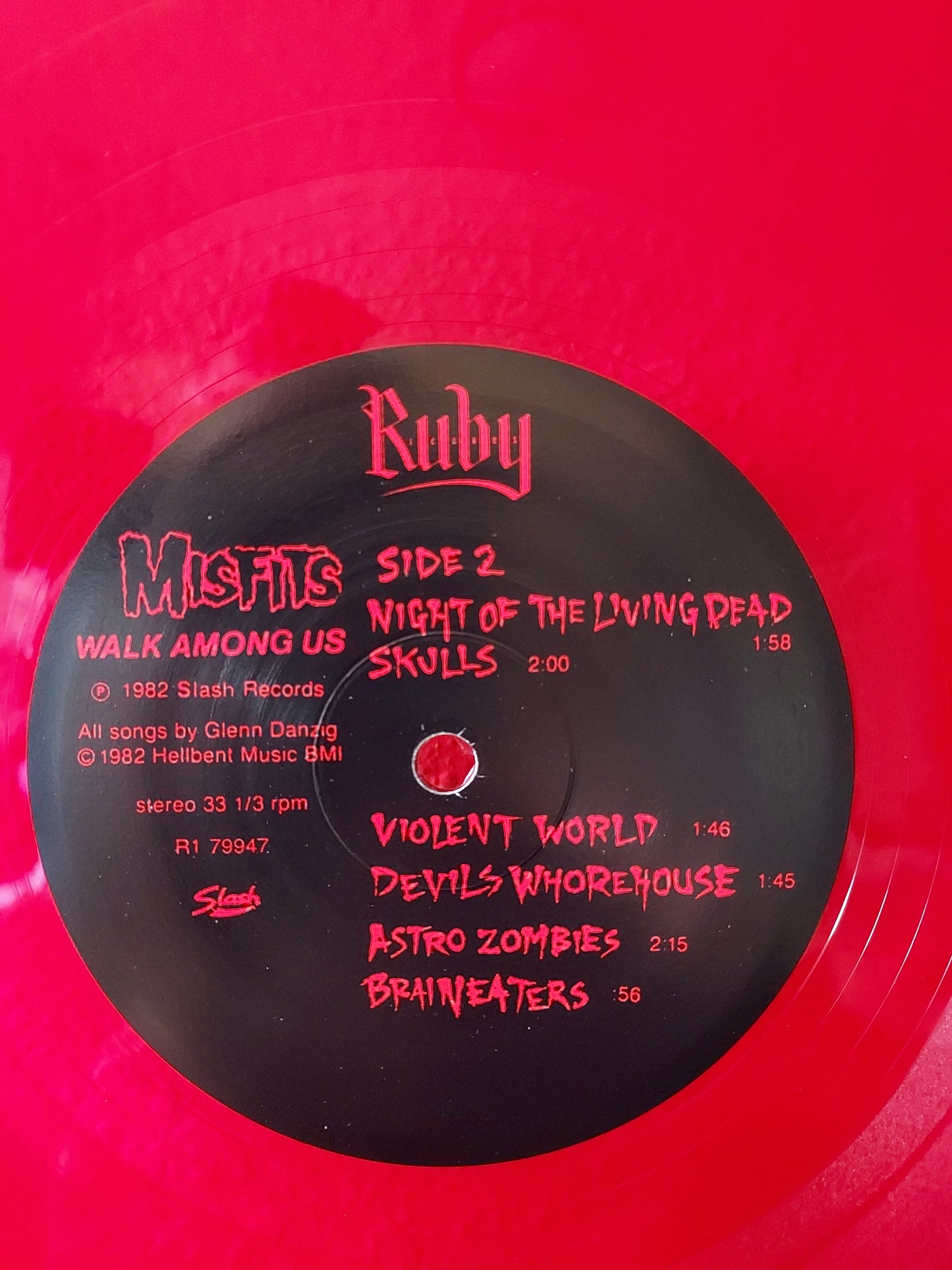 Misfits-Walk Among Us-Blood Red Vinyl-RSD issue-Limited